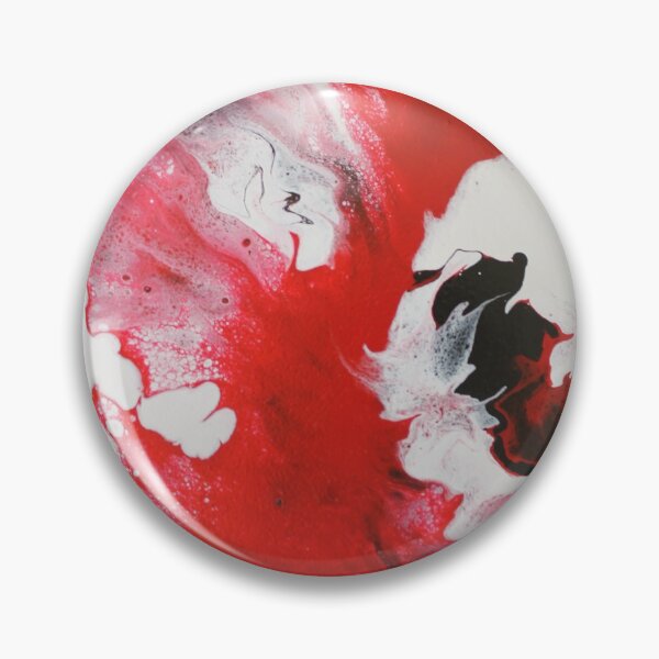 Item preview, Fluid art - Red, white, black designed and sold by themuseinspired.