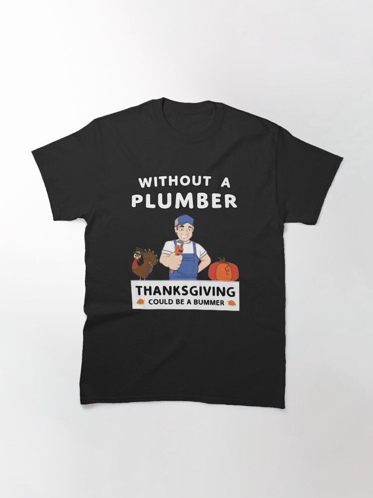 Alternate view of Thanksgiving Repairman Tradesman Contractor Gourd. Classic T-Shirt