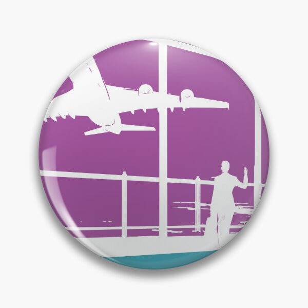 Item preview, Airport Retro Sunset Flying Plane Aviation Gift print designed and sold by Lisbob.