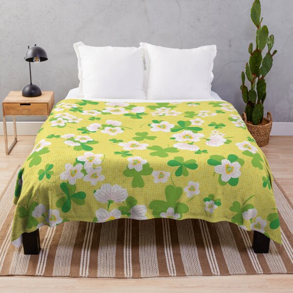 Item preview, wood sorrel wildflowers pattern designed and sold by rysunki-malunki.