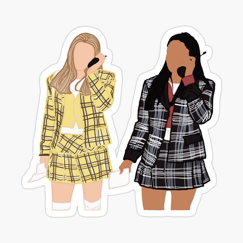 mean girls minimalist sticker Sticker for Sale by bella-correa