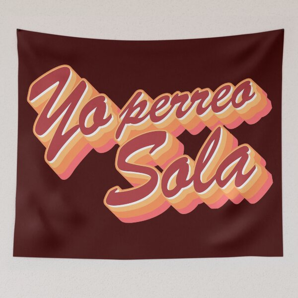 Item preview, Yo perreo sola text in red designed and sold by enriquepma.