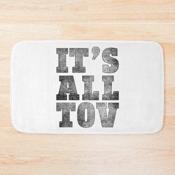 Item preview, IT’S ALL TOV, Black screen print look designed and sold by Pointit.