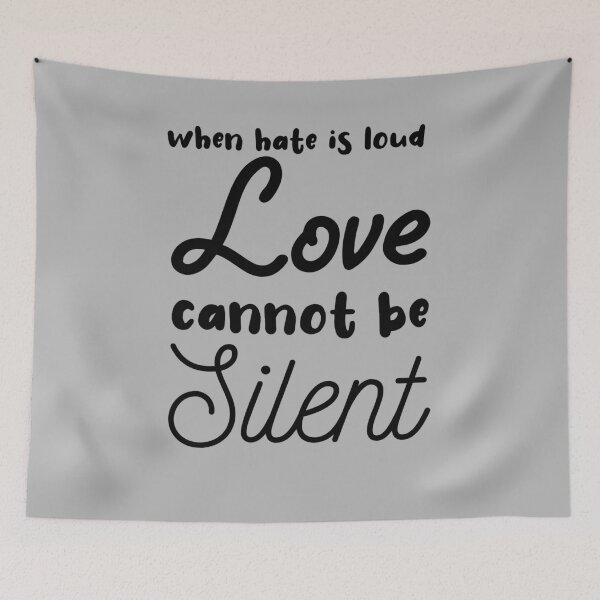 Item preview, When Hate is Loud Love Must Not Be Silent designed and sold by ELmezz.