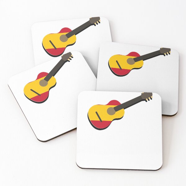 Item preview, Spanish flag guitar graphic designed and sold by StickerDirect.