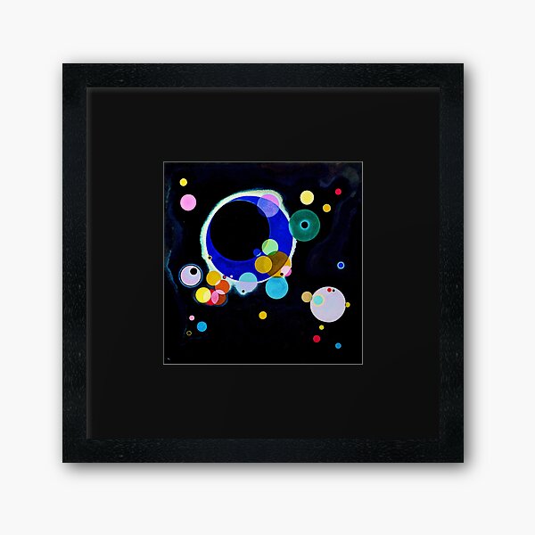 "Several Circles" | Wassily Kandinsky Abstract Art Framed Art Print