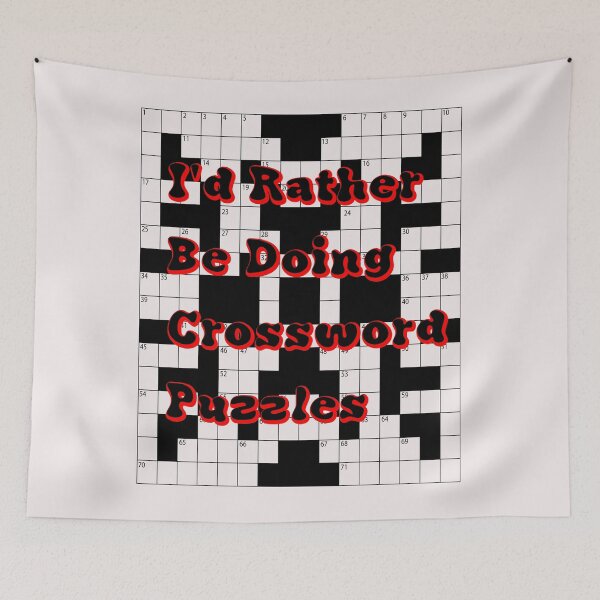 Item preview, I'd rather be doing crossword puzzles designed and sold by Darksun427.