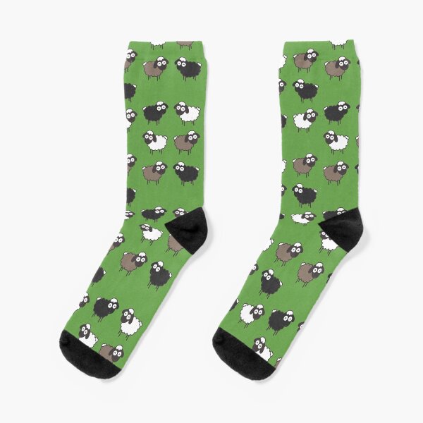 Flock of Sheep Baptism Gift Socks
