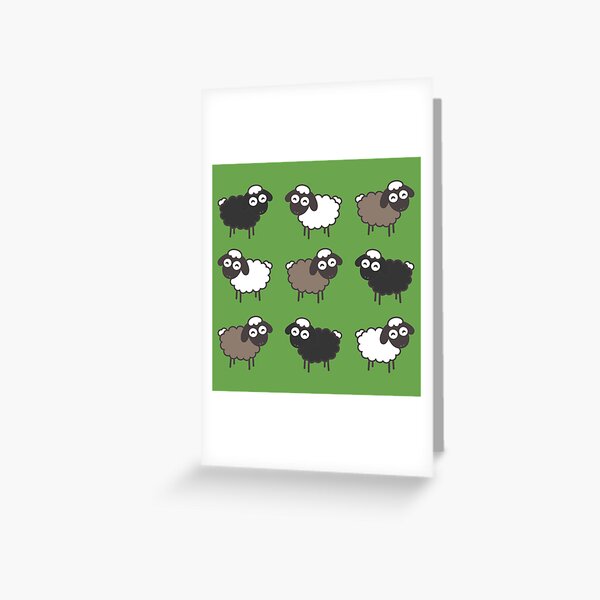 Flock of Sheep Baptism Gift Greeting Card