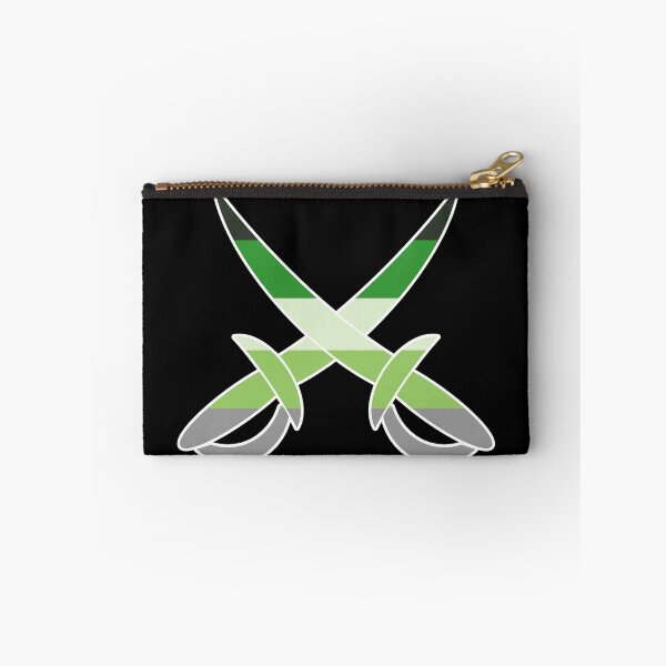Item preview, Aromantic Pride Pirate Swords -- Even An Aro Gets in Melee Range designed and sold by halberdier.
