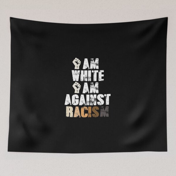 Item preview, i am white i am against racism designed and sold by NovaTees.