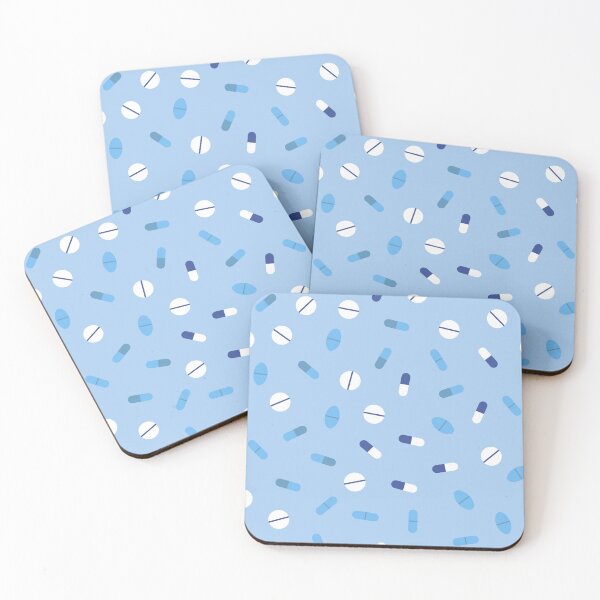 Item preview, Blue drug pattern. Seamless background designed and sold by lovender-pttrns.