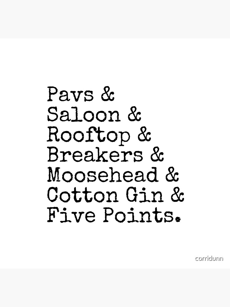 "five points USC bars" Poster by corridunn Redbubble