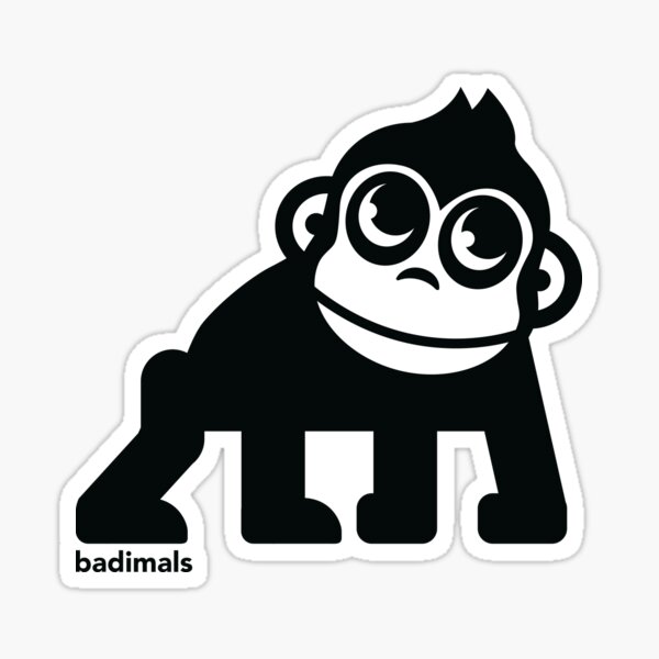 Mickey Monkey Sticker