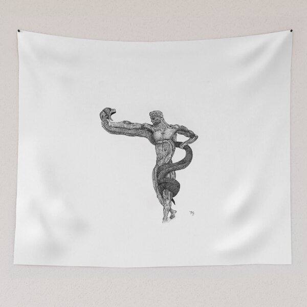 Item preview, Wrestling With a Python designed and sold by ayushsahaarts.