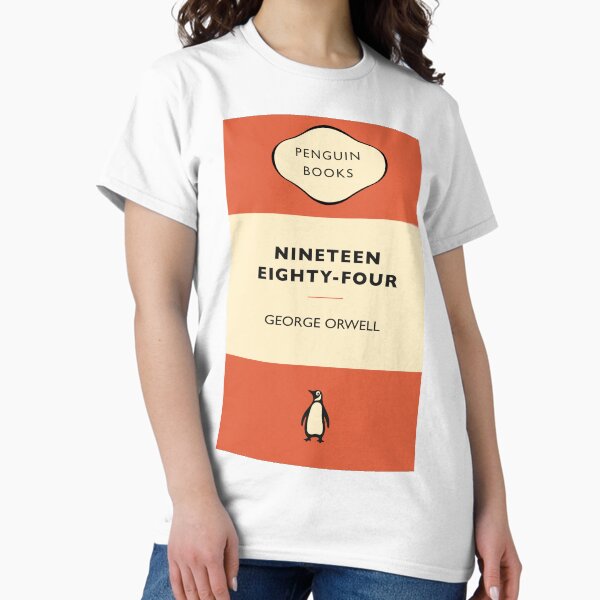 Vista previa del artículo con la obra «Pingüino Clásico Mil novecientos ochenta y cuatro por George Orwell», diseñado y vendido por mwilsoa121.