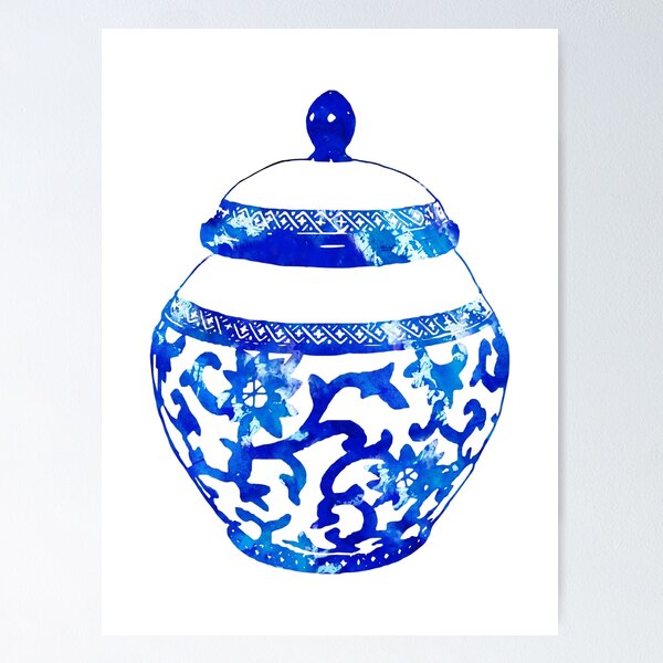 Item preview, Ginger Jar designed and sold by Rosaliartbook.