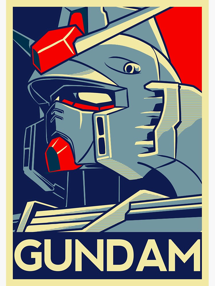 "RX 78 Gundam Head" Sticker by nickerie-eng00 | Redbubble