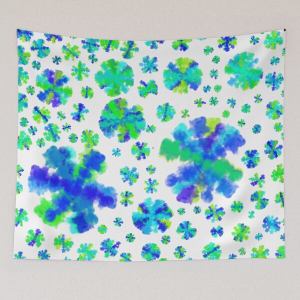Item preview, Blue and Green Ink flower Awesome Design designed and sold by Malha Malha.
