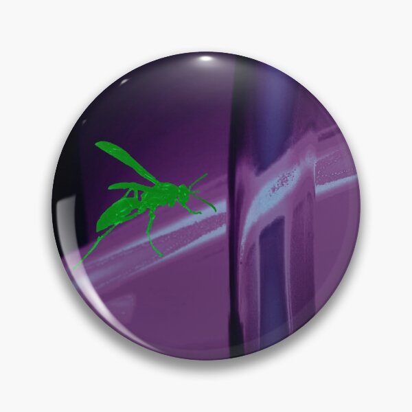Item preview, Purple Neon Green Wasp designed and sold by ATJones.