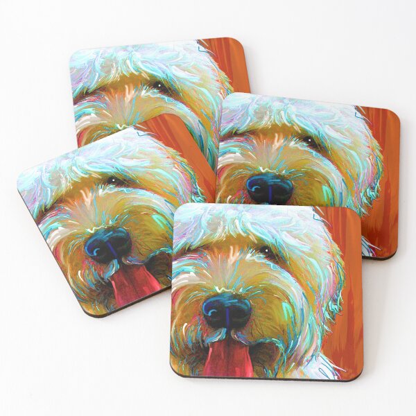 Item preview, Wheaten terrier Wheaton terrier art designed and sold by artpaw.