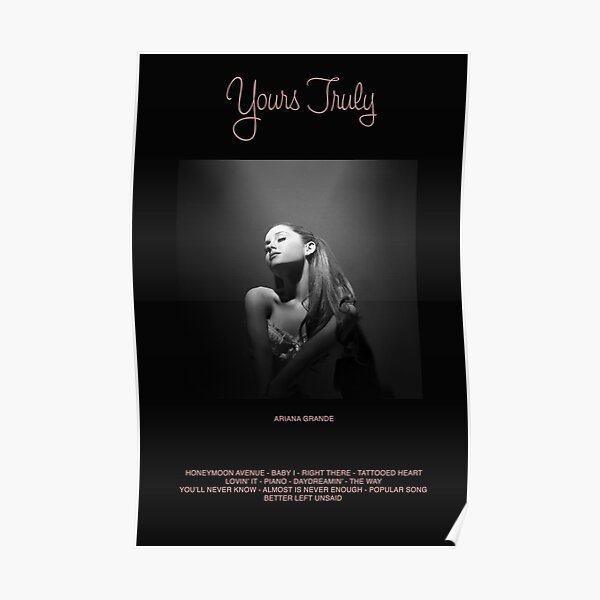 Ariana Grande Positions Inspired Vintage Style Movie Poster 