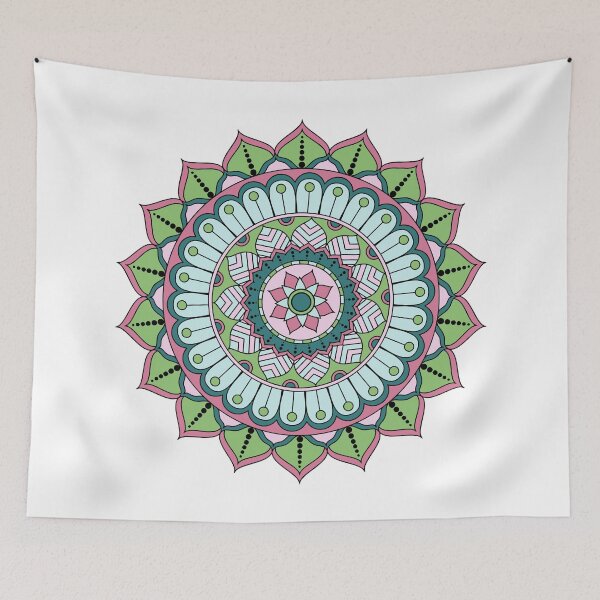Item preview, Leaf green mandala designed and sold by Hangrid-Work.