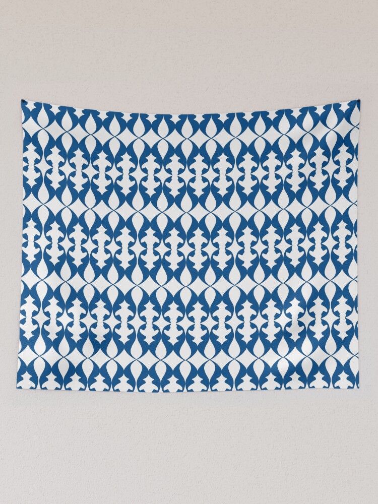 Thumbnail 2 of 3, Tapestry, Blue pattern designed and sold by OmniaStore.