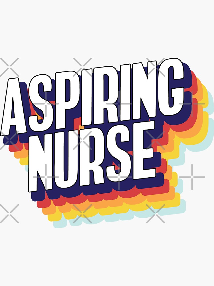 "Aspiring Nurse" Sticker for Sale by Lightfield Redbubble