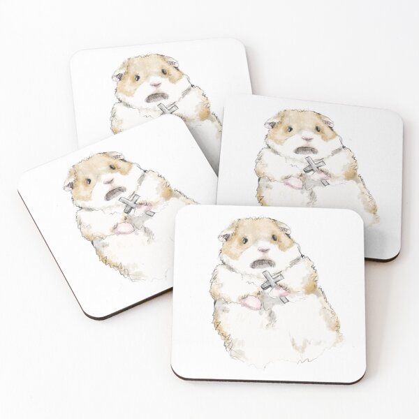 Item preview, Scared Hamster Meme Design Sticker designed and sold by danycati.