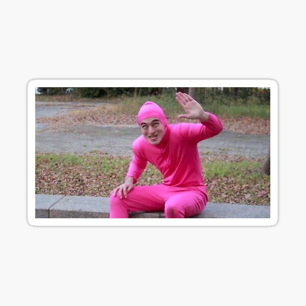 Pink Guy Stickers Redbubble - pink guy roblox decal