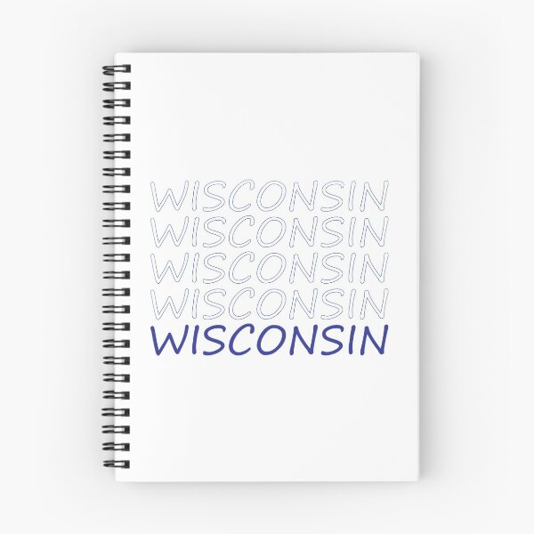 Item preview, Wisconsin Repeating Blue Bold Uppercase designed and sold by artbylukas.