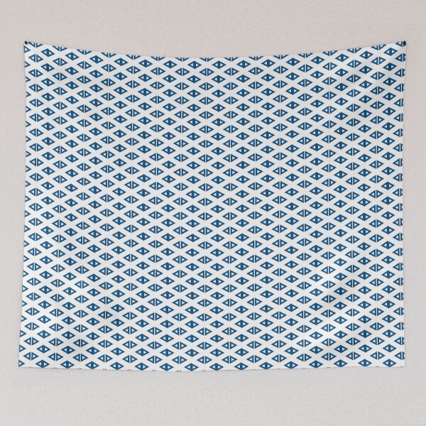 Item preview, Blue triangles pattern designed and sold by OmniaStore.