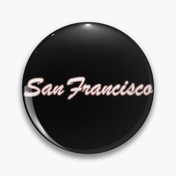 Item preview, San Francisco White Red and Gold on Black designed and sold by gkillerb.