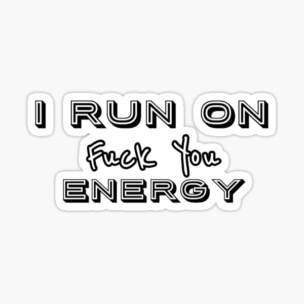 Vista previa del artículo con la obra « Corro en Fuck You Energy», diseñado y vendido por qtdraws.