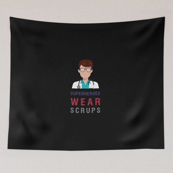 Item preview, Superheroes Wear Scrubs designed and sold by MJLdesigns.