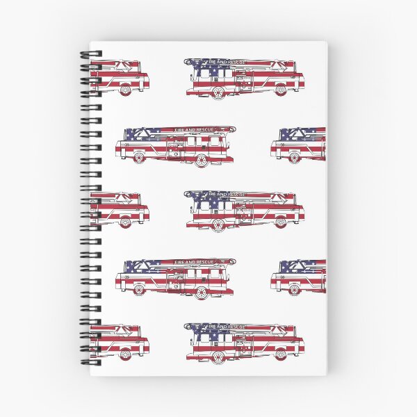 Item preview, Camión de bomberos de bandera americana designed and sold by PLLDesigns.