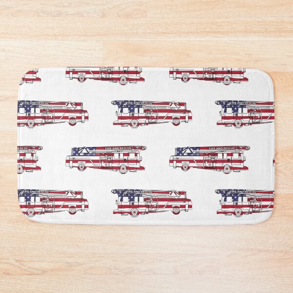 Item preview, American Flag Fire Truck designed and sold by PLLDesigns.