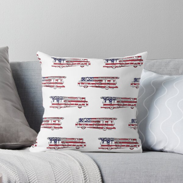 Item preview, American Flag Fire Truck designed and sold by PLLDesigns.