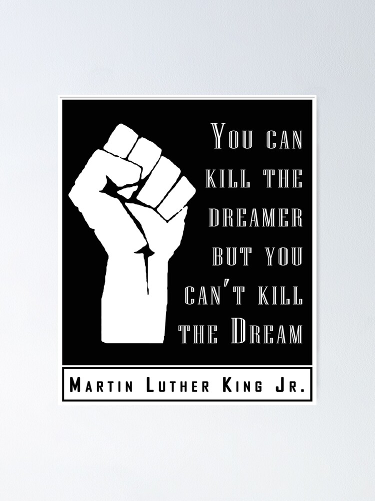 Martin Luther King Jr MLK Posters Inspiring Leaders Fist BLM " Poster for Sale by Florensa Redbubble