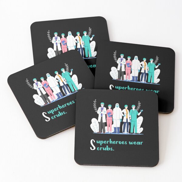 Item preview, Superheroes Wear Scrubs designed and sold by MJLdesigns.