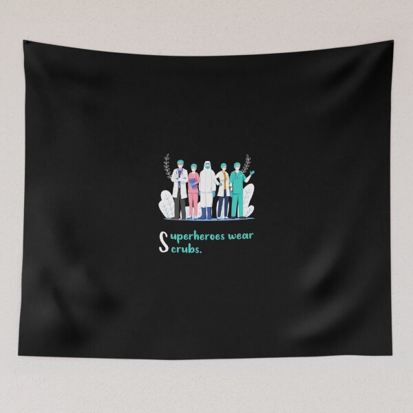 Item preview, Superheroes Wear Scrubs designed and sold by MJLdesigns.