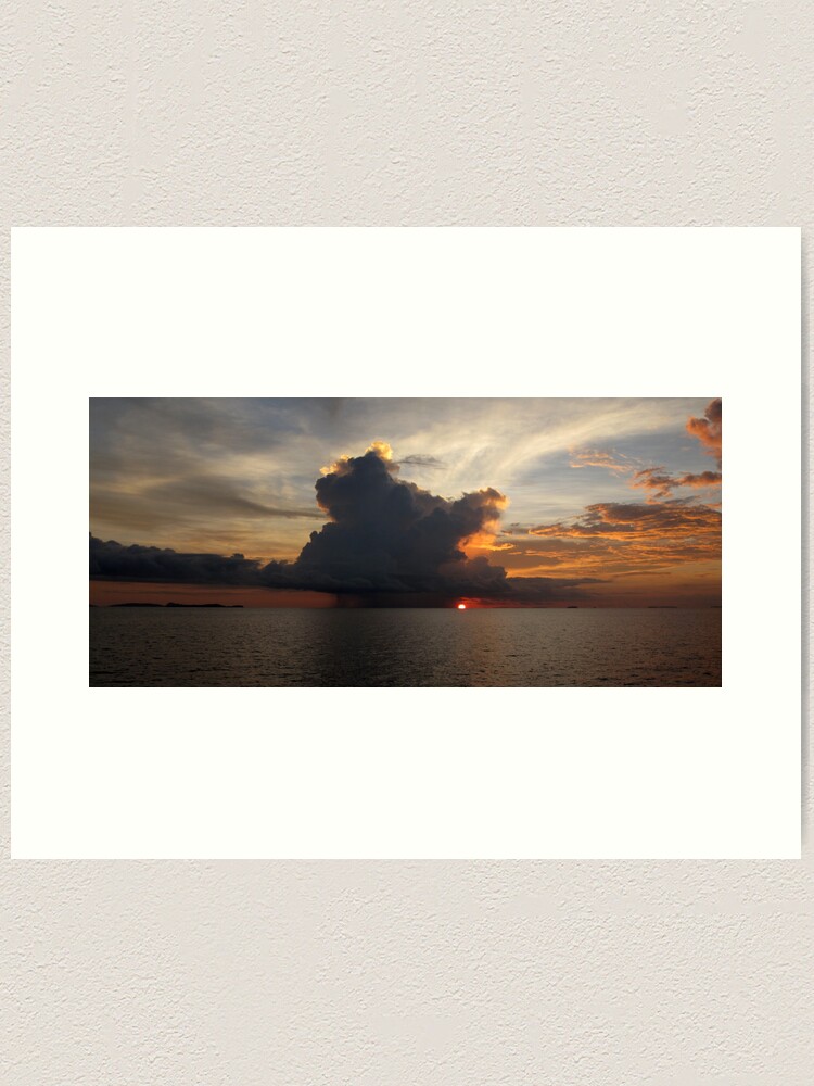 Alternate view of Morning Cumulus at Pulau Pulau Yeben. Art Print
