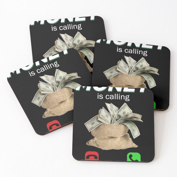 Item preview, Money Be Calling Cash Funny Business Gift Idea print designed and sold by Lisbob.