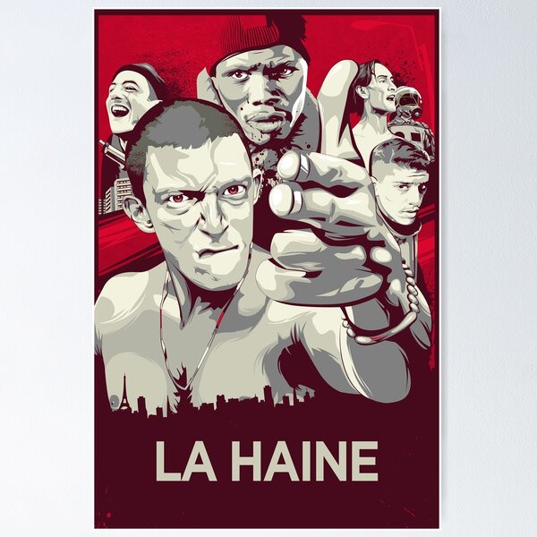Affiche film culte La Haine - poster cinéma humour affiche film culte