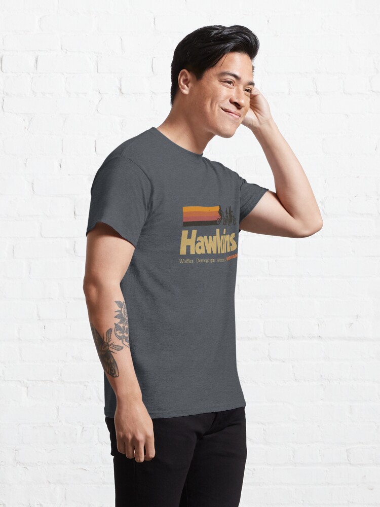 Discover Visit Hawkins Indiana Vintage 80's TV Series T-Shirt