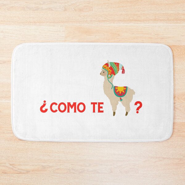 Item preview, Como te Llama Funny Spanish Llama Pun Design designed and sold by Hopscotch Shop Designs.