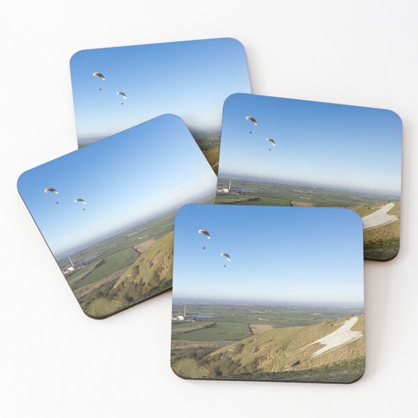 Item preview, Paragliders at the Westbury White Horse, Wiltshire, UK designed and sold by Andy Harker.