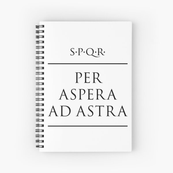 Cuaderno De Espiral Cita Latina Ad Maiora De Fabianodp Redbubble