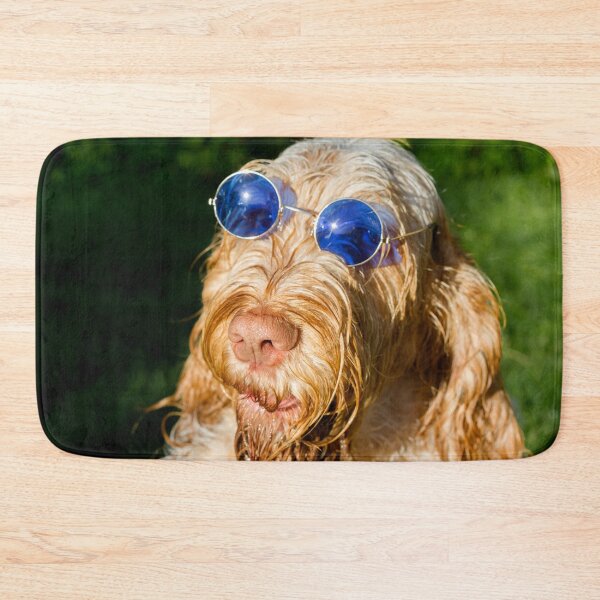 Item preview, Blue Glasses Spinone designed and sold by FOLK ART FUSION.